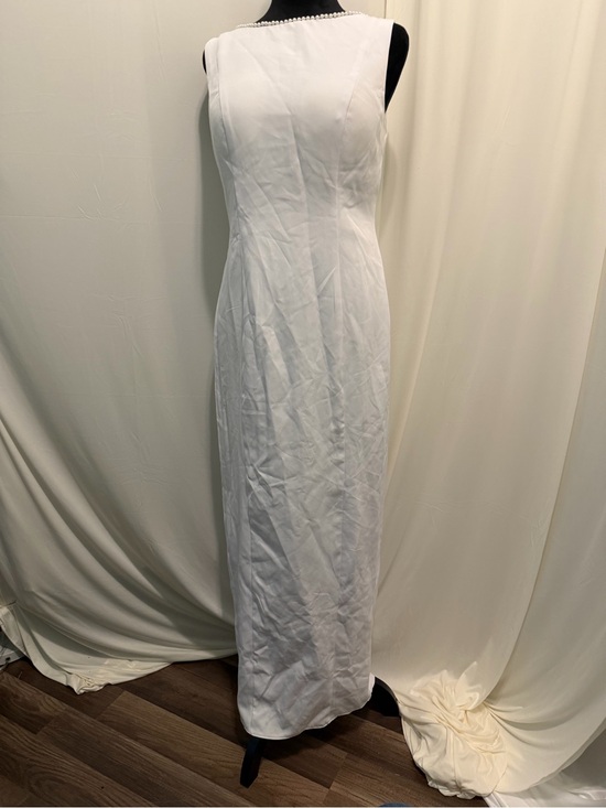 Dresses & Skirts - White Sleeveless Maxi Dress - Elegant Minimalist Design